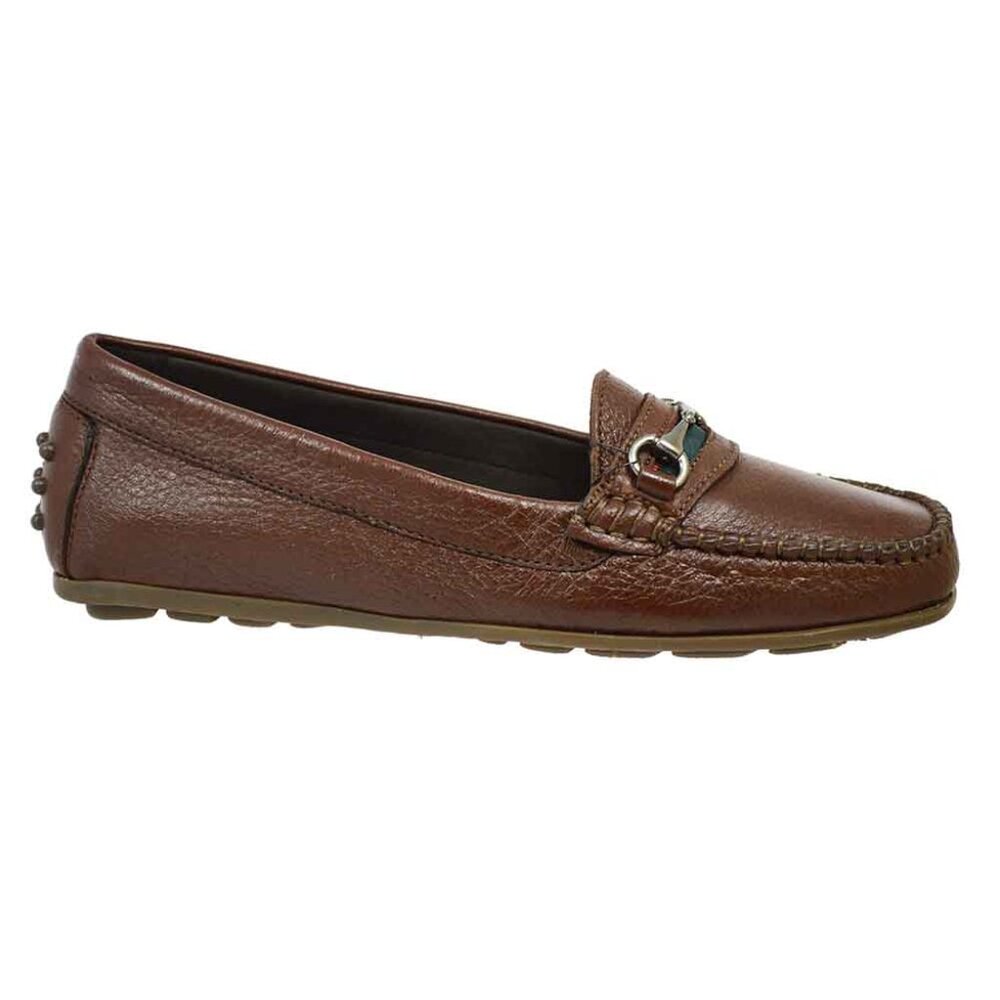 Calzoleria Toscana 8199 Ladies Deer Skin Loafer Brown